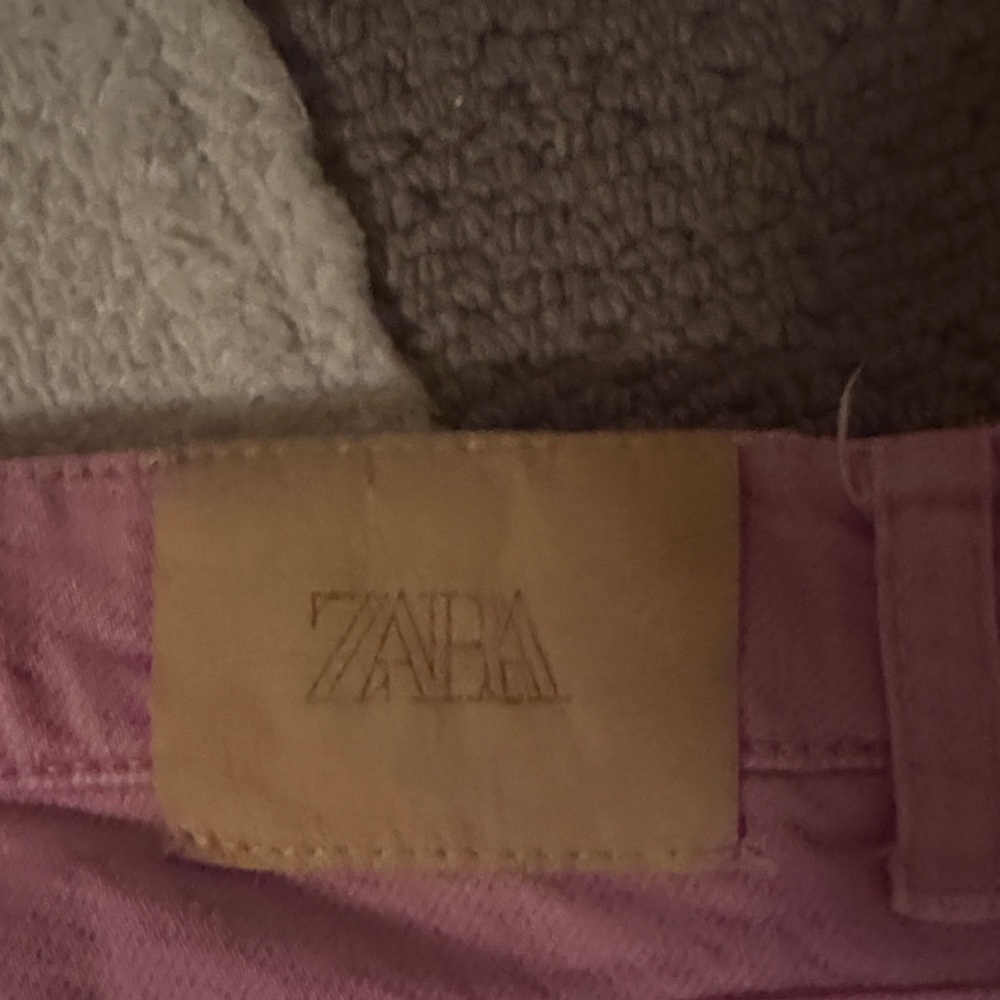Zara Light Pink Denim Pants - Picture 4 of 4